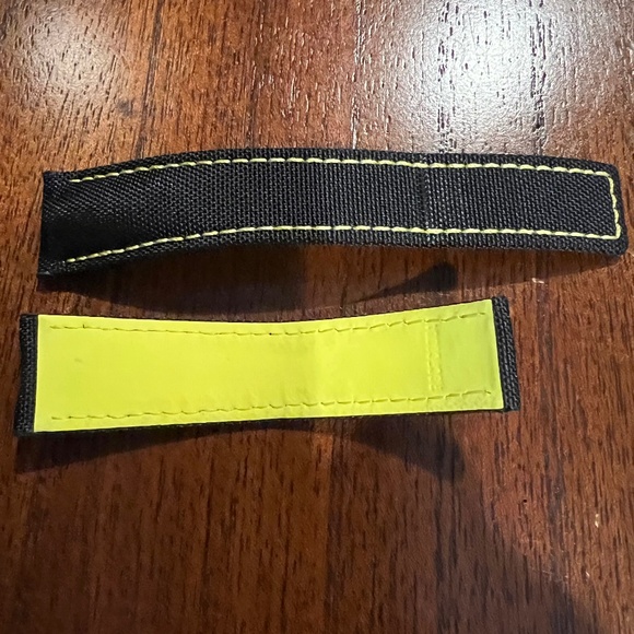 Tag Heuer Aquaracer 21mm Black with Yellow Stitching Nylon Strap FC6361 - Picture 1 of 3